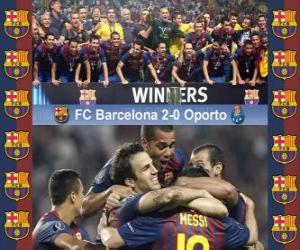 Puzzle FC Barcelona Champion 2011 UEFA Super Cup